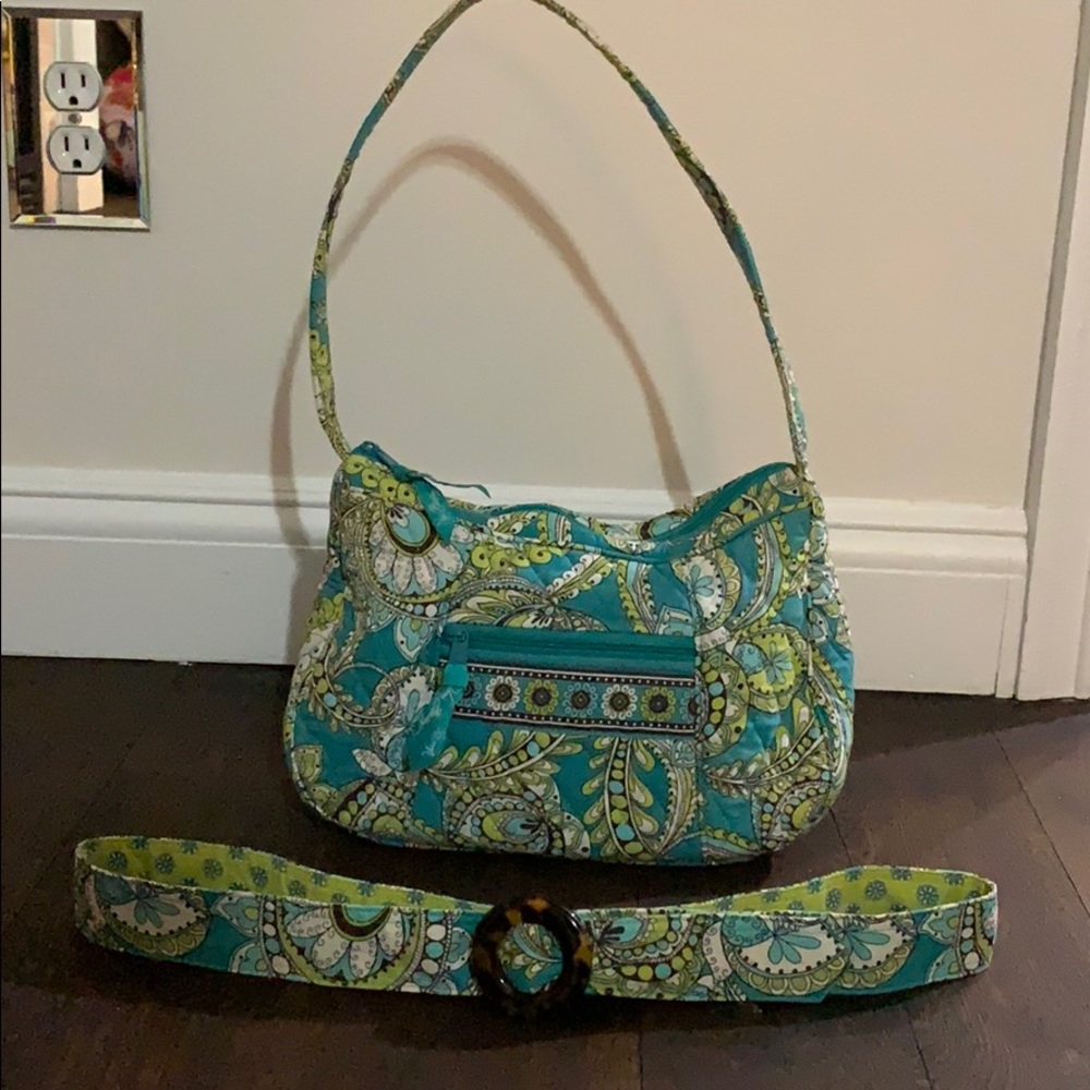 Lot Vera Bradley Peacock Print S2011 Handbag &Belt